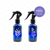 120ml Blue Spray Bottle (2pk) with Decorative Vinyl Label & Recipes