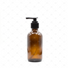 240ml Amber Glass Pump Dispenser Bottle