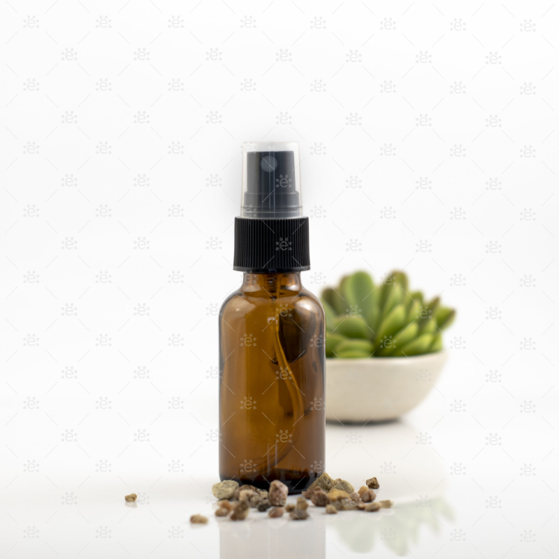 30ml Amber Glass Bottle with Spray Head (3 pack) Glass Spray Bottle