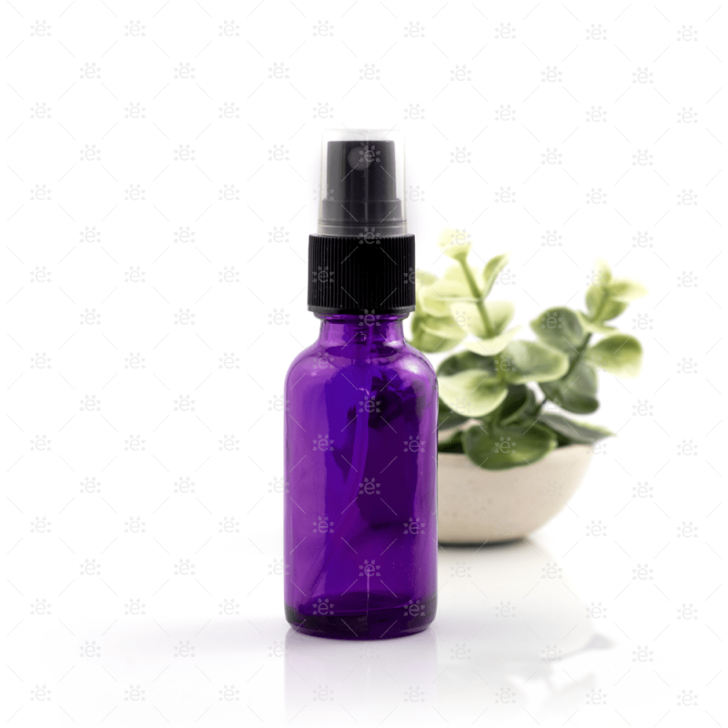 30ml Purple Glass Bottle with Spray Head (3 pack) Glass Spray Bottle
