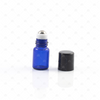 5/8 (2ml) Dram Blue Roller Bottles with Stainless Steel Rollers (5 pack)