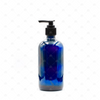 500ml Blue Glass Bottle with Lotion Pump Dispenser