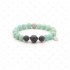 Haseley : Chrysoprase Gemstone Lava Diffuser Bracelet