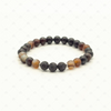 Jase : Sardonyx Gemstone Lava Diffuser Bracelet