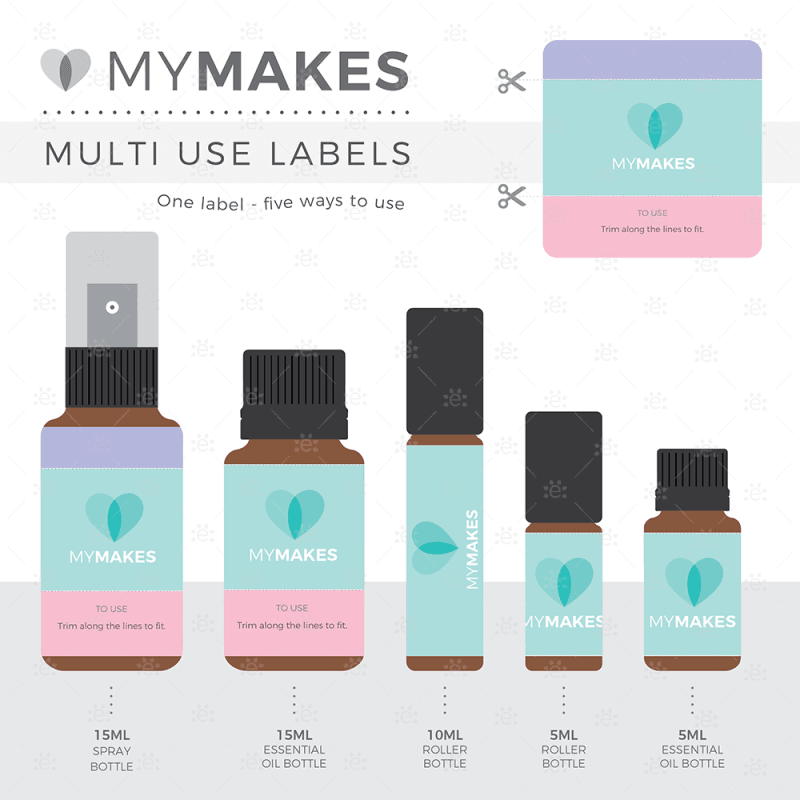 Mymakes:  Womens Health - Label Sheet Labels
