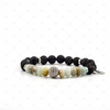 Paris : Natural Gemstone Lava Diffuser Bracelet