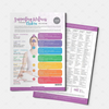 Supporting Wellness through Chakra balancing - Tear Pad (25 Sheets)