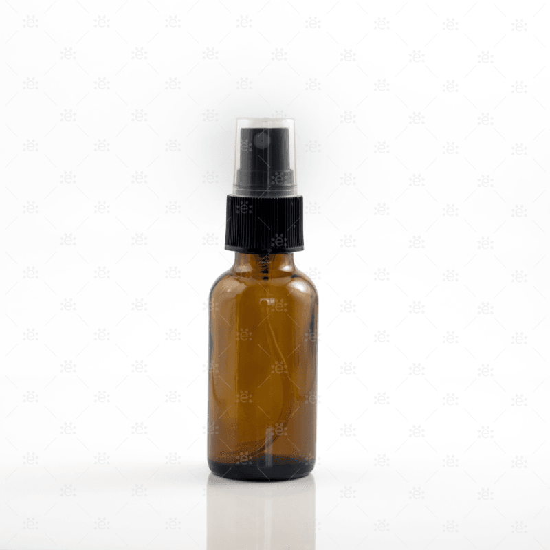 30Ml Amber Glass Bottle With Spray Head (3 Pack)
