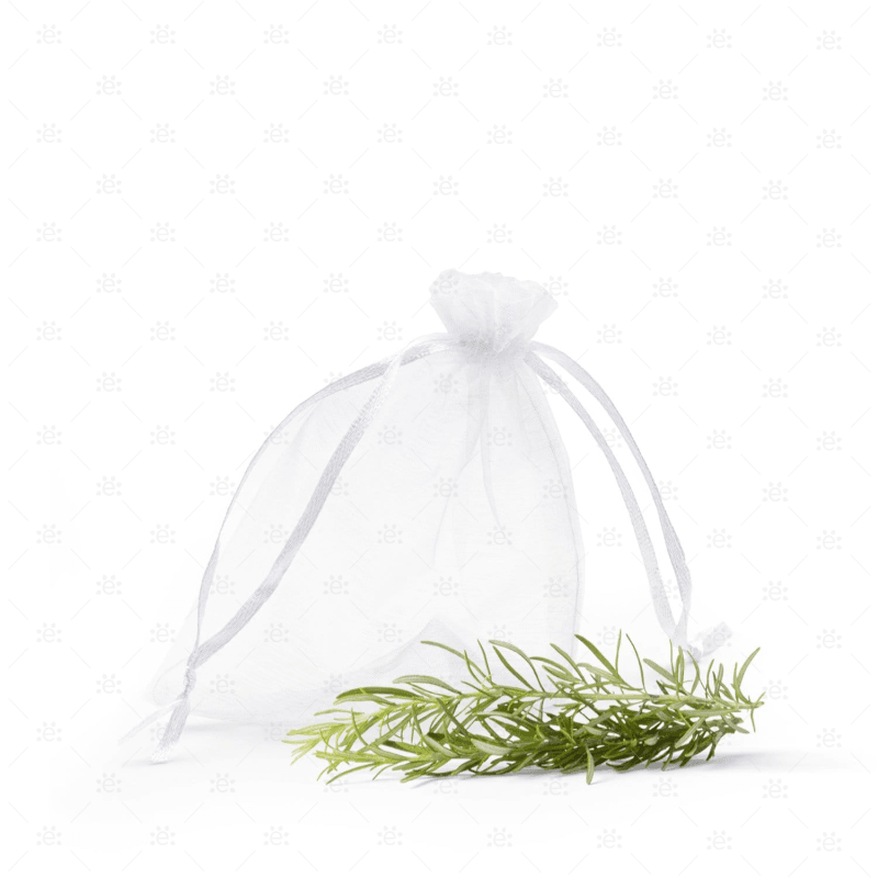 White Organza Gift Bag (10 Pack) 9 X 12